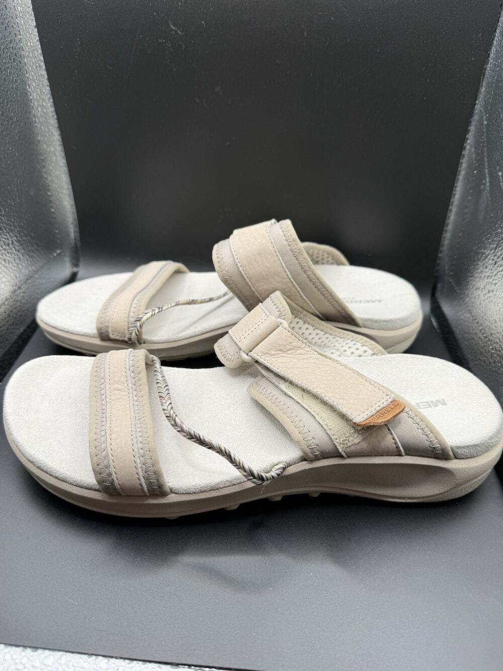 Women's Merrell Terran 4 Post Sandal Silver J006752 US Sz 8 Neutral Adjustable